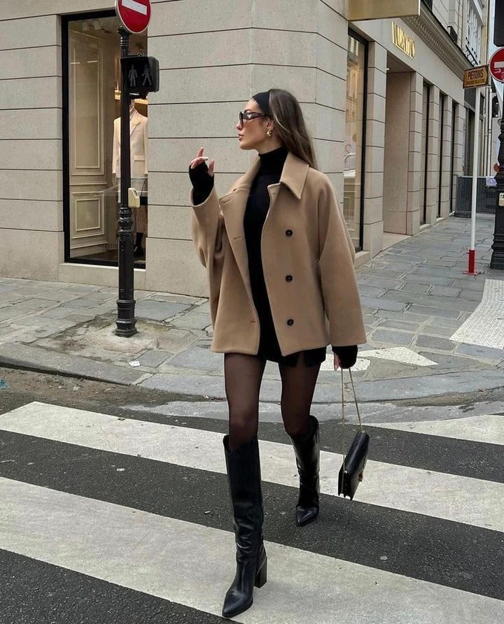 Oversized Wool-Blend Coat | Elegant & Cozy | Timeless Design