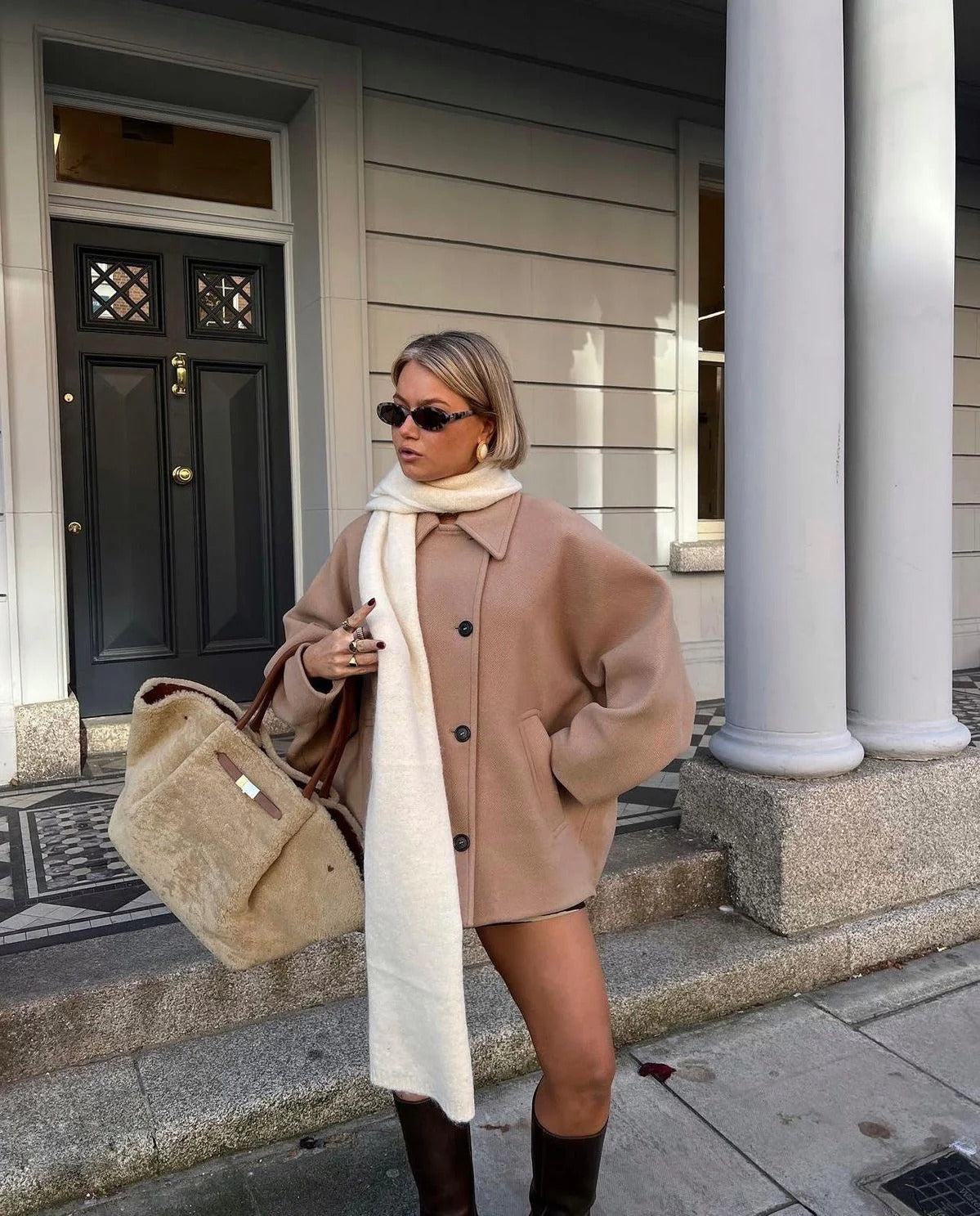 Oversized Wool-Blend Coat | Elegant & Cozy | Timeless Design