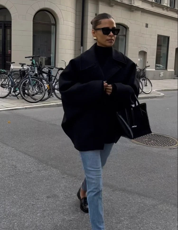 Oversized Wool-Blend Coat | Elegant & Cozy | Timeless Design
