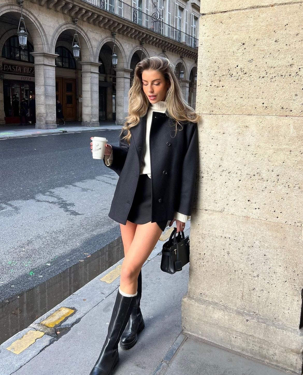 Oversized Wool-Blend Coat | Elegant & Cozy | Timeless Design