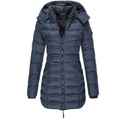 Longline Padded Puffer Jacket | Detachable Hood | Warm and Stylish
