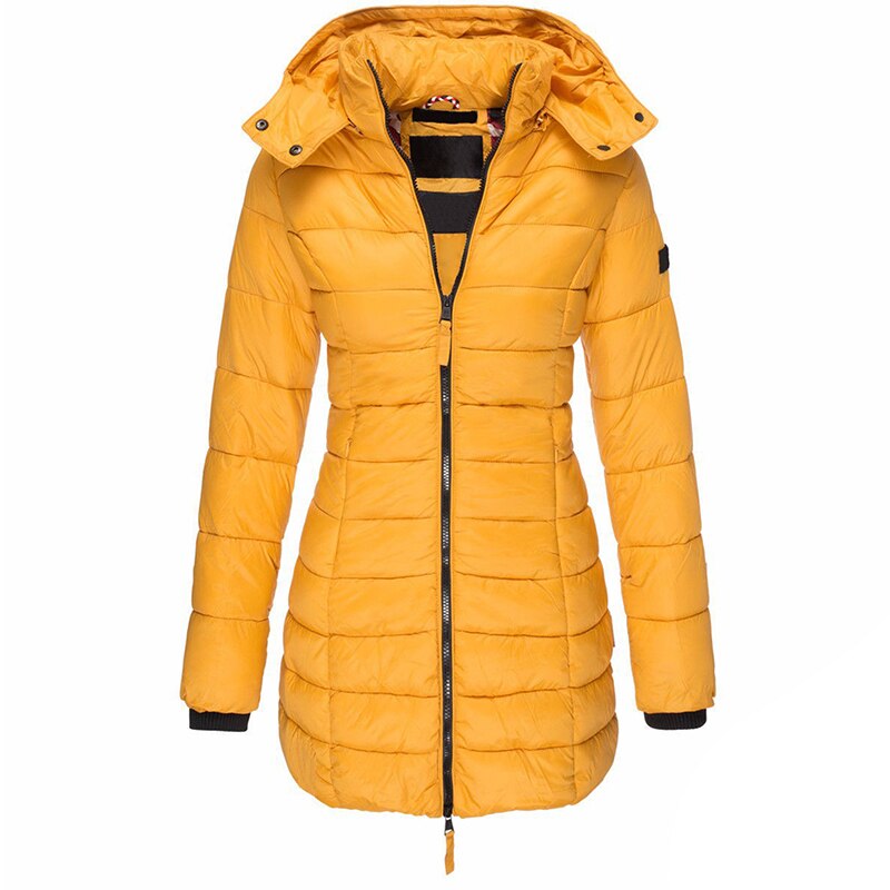 Longline Padded Puffer Jacket | Detachable Hood | Warm and Stylish