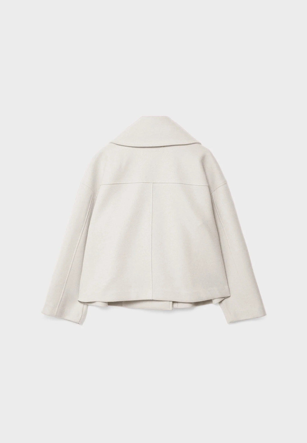Cropped Double-Breasted Jacket | Wool-Blend | Classic Elegance