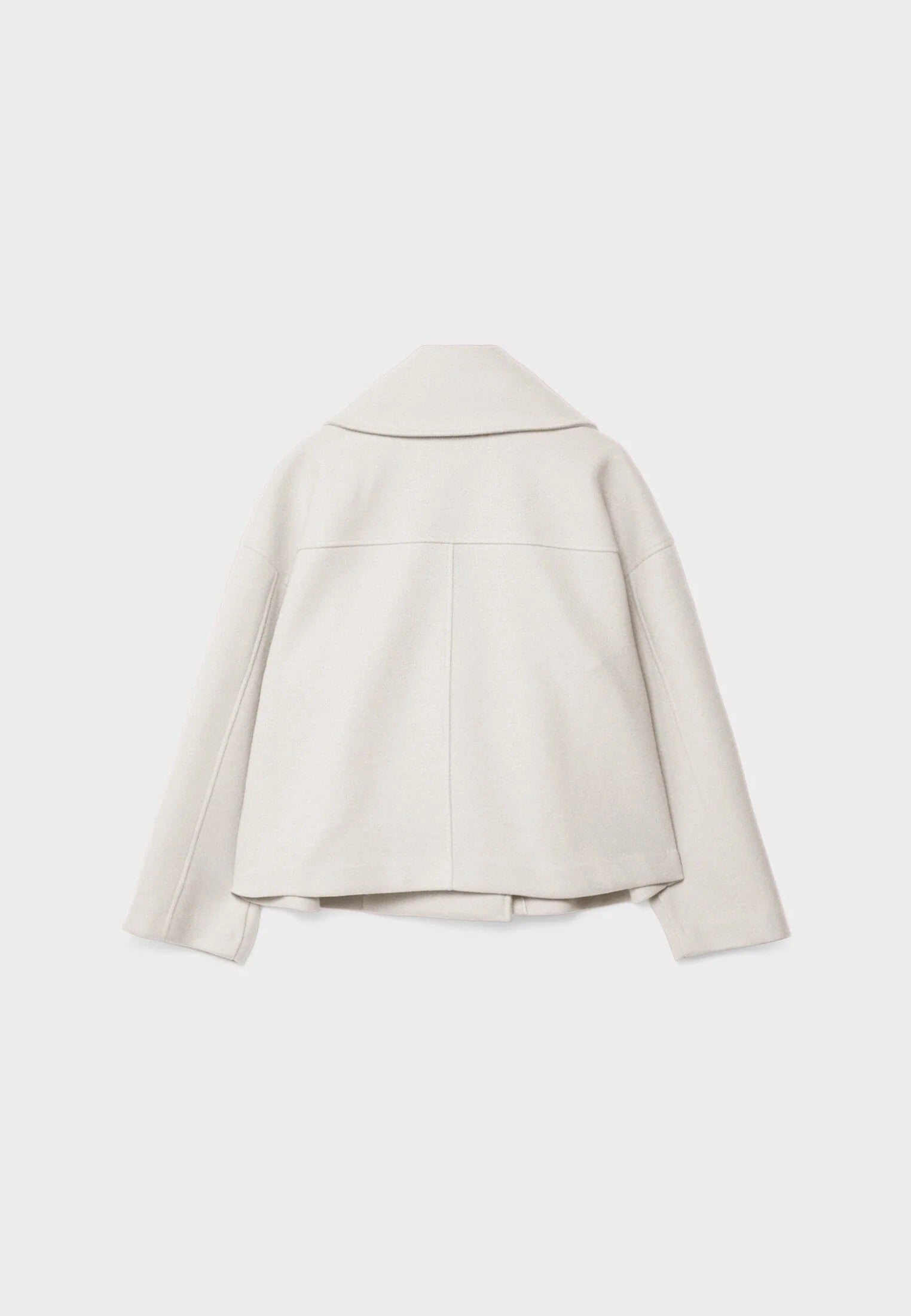 Cropped Double-Breasted Jacket | Wool-Blend | Classic Elegance