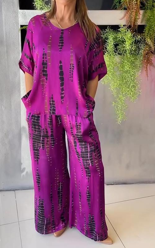 Tie-Dye Co-Ord Set | Satin | Spring & Summer
