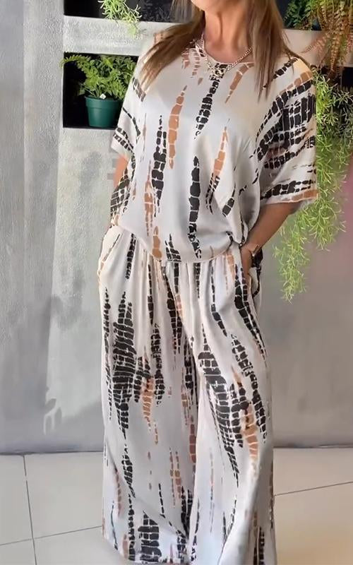 Tie-Dye Co-Ord Set | Satin | Spring & Summer