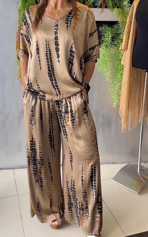Tie-Dye Co-Ord Set | Satin | Spring & Summer