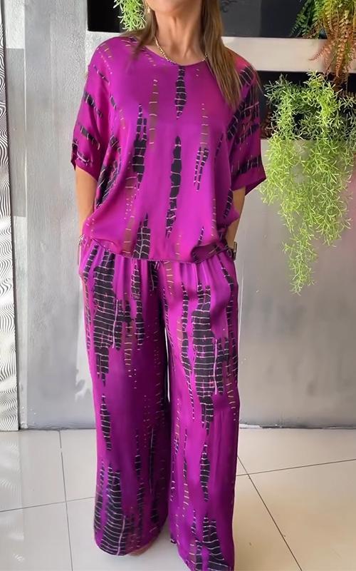 Tie-Dye Co-Ord Set | Satin | Spring & Summer