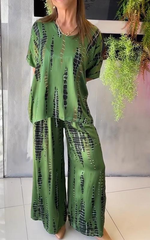 Tie-Dye Co-Ord Set | Satin | Spring & Summer