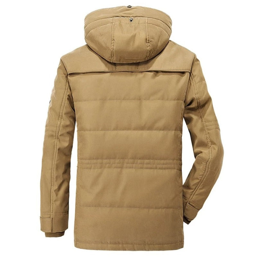 Hooded Winter Parka Coat | Inner Fleece, Windproof Design | Cold Weather Wear