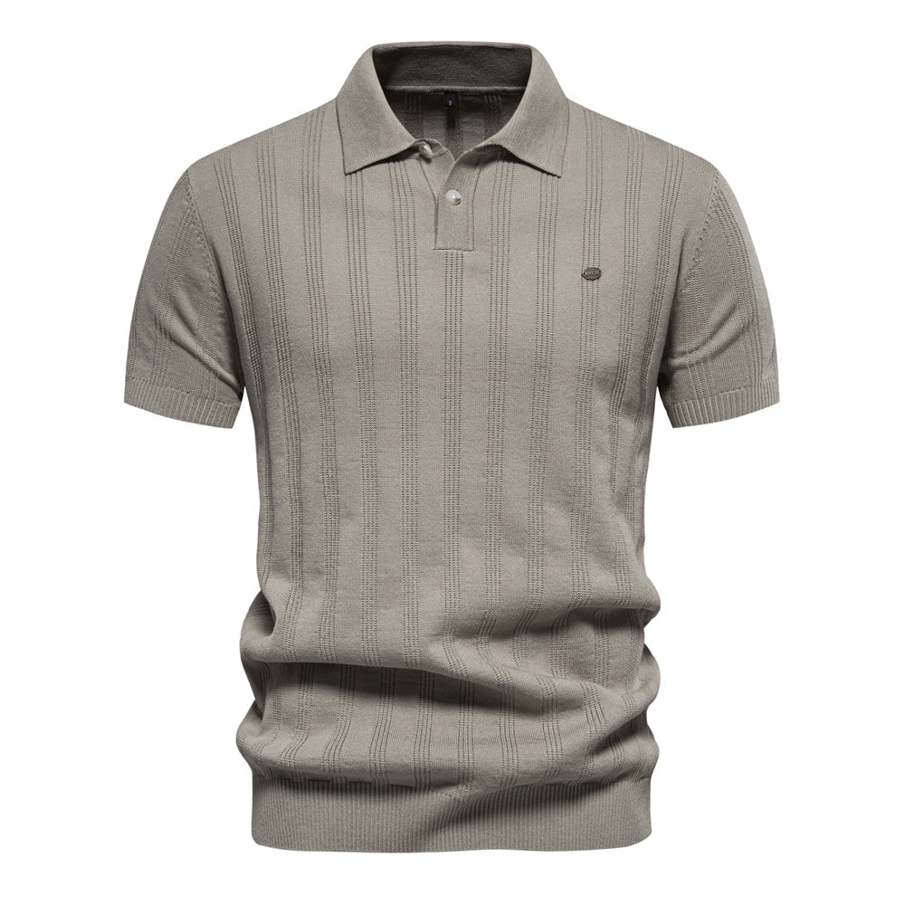 Knitted Polo Shirt | Soft Cotton Blend | Timeless Smart-Casual Style