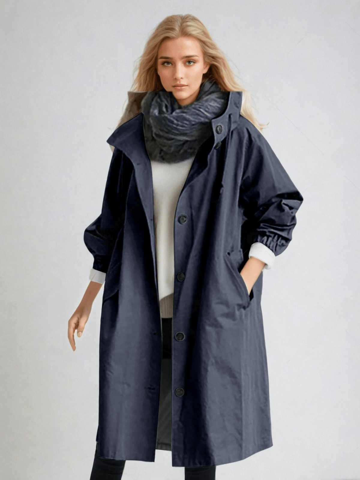 Oversized Trench Coat | Lightweight Design | Modern Elegance