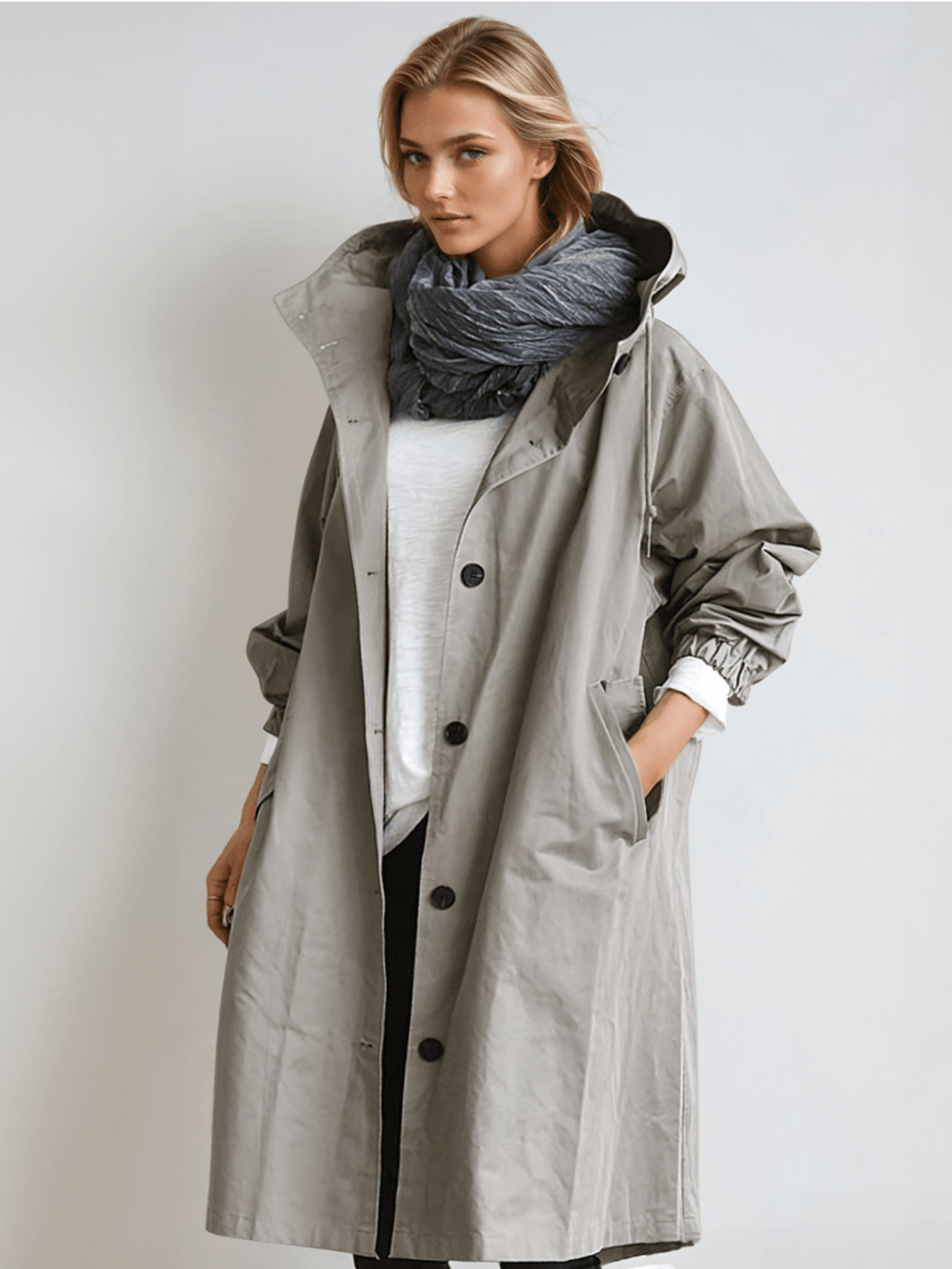 Oversized Trench Coat | Lightweight Design | Modern Elegance