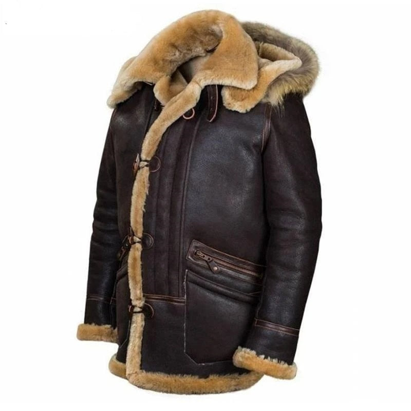 Aviator Jacket with Faux Shearling Lining | Warm & Stylish | Winter Essential