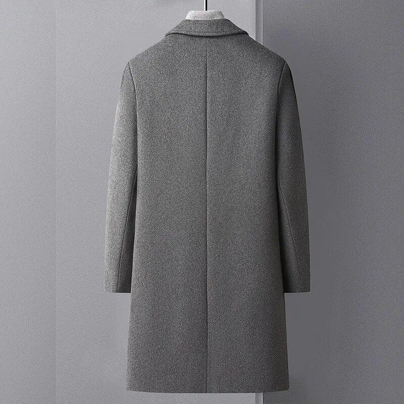 Men's Long Coat | Elegant Design & Tailored Fit | Winter and Formal Wear
