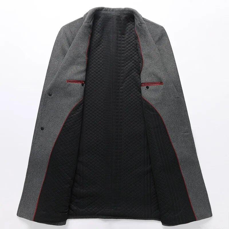 Men's Long Coat | Elegant Design & Tailored Fit | Winter and Formal Wear