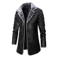 Faux Fur-Lined Leather Coat | PU Leather | Tailored & Warm