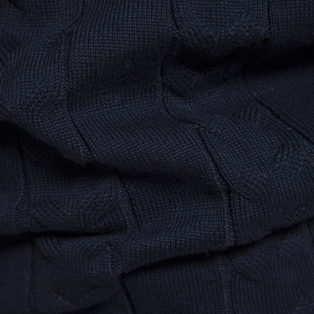 Half-Zip Knit Sweater | Nordic Pattern | Winter Casual Wear