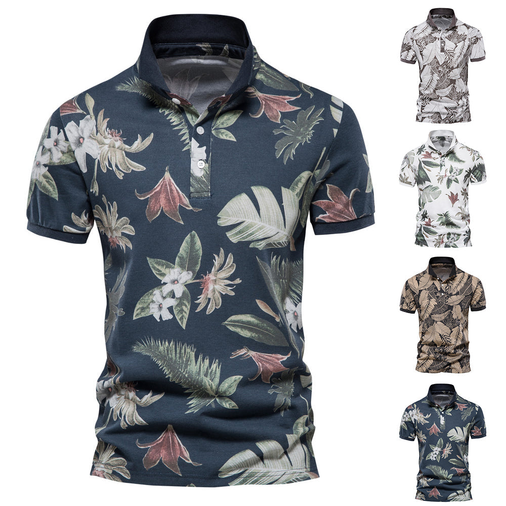 Men's Tropical Floral Polo Shirt | Casual & Stylish | Summer Essential