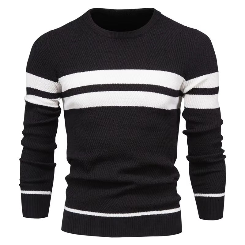 Striped Crewneck Sweater | Slim-Fit | Lightweight and Stylish