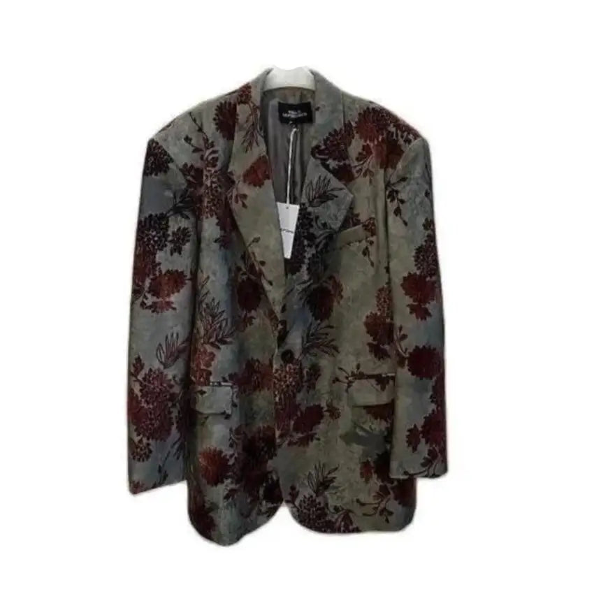 Oversized Floral Blazer | Statement Outerwear | Relaxed Fit