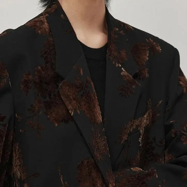 Oversized Floral Blazer | Statement Outerwear | Relaxed Fit