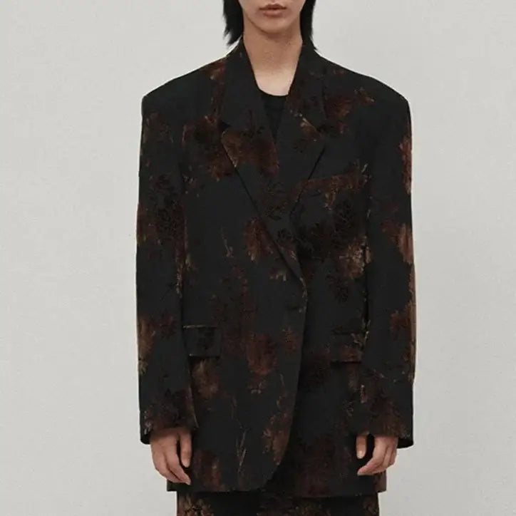 Oversized Floral Blazer | Statement Outerwear | Relaxed Fit