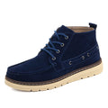 Suede Leather Ankle Boots | Lace-Up Design, Durable Sole | Casual and Semi-Formal Wear