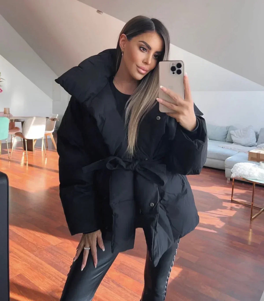 Belted Puffer Jacket | Warm & Flattering | Winter Essential