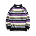 Striped Knit Sweater | Multicolor Design | Relaxed Fit