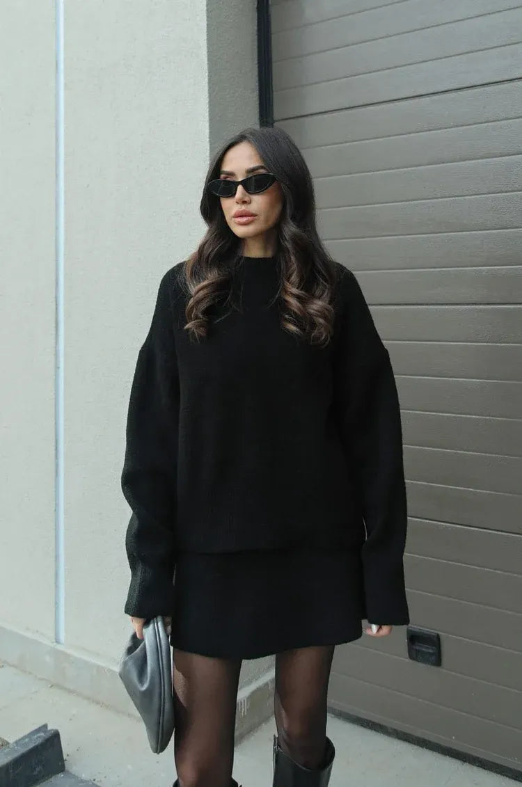 Sweater & Skirt | Knit Blend | Chic Fall Outfit