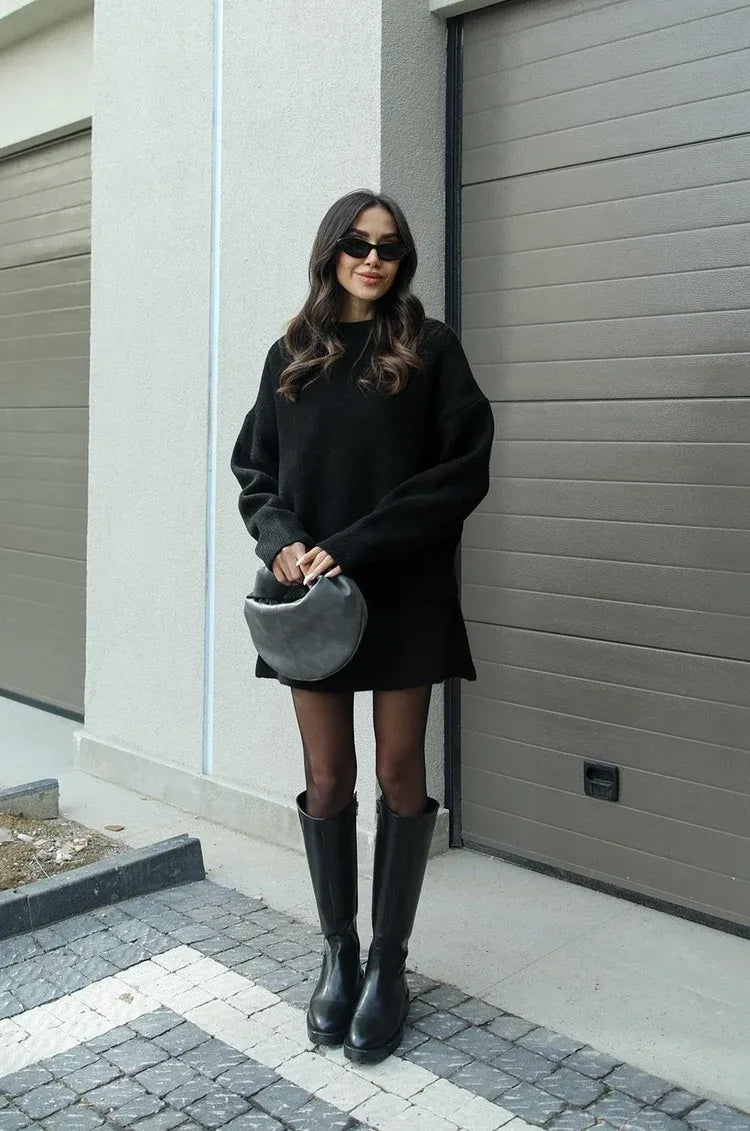 Sweater & Skirt | Knit Blend | Chic Fall Outfit