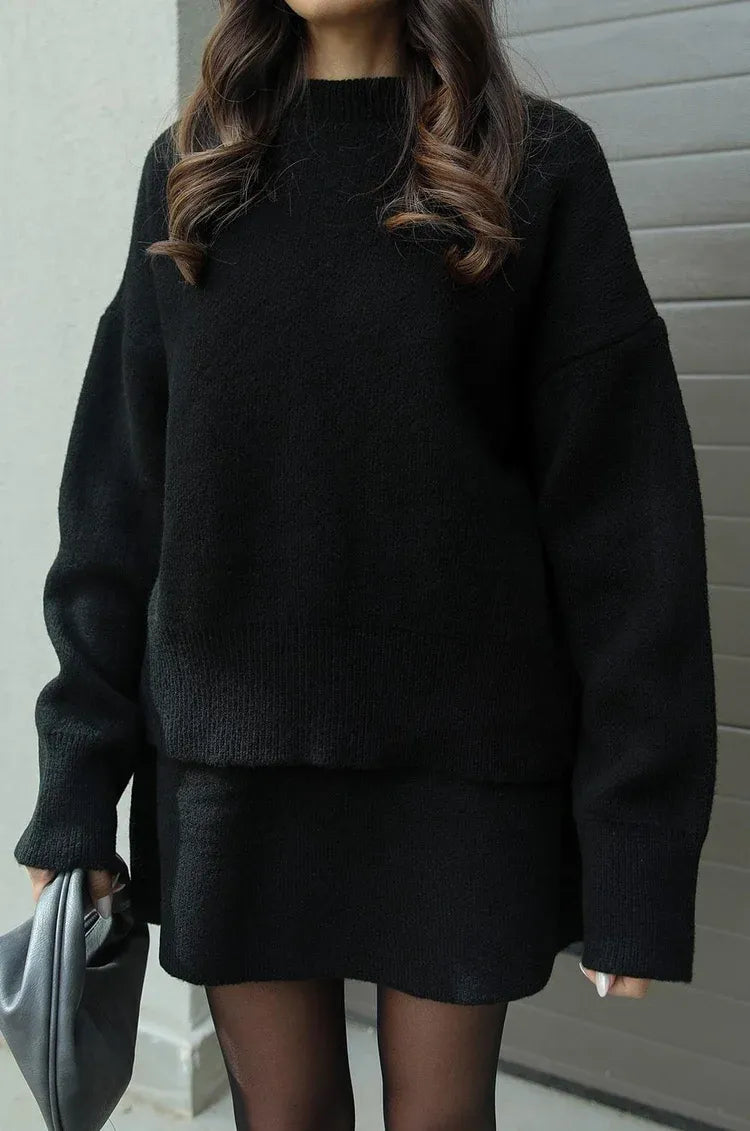 Sweater & Skirt | Knit Blend | Chic Fall Outfit