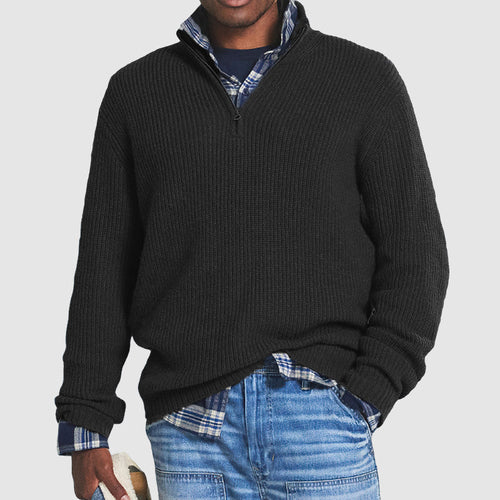 Classic Half-Zip Pullover | Cotton Blend | Casual and Versatile