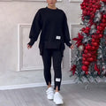 Two-Piece Lounge Set | Solid Color & Comfortable | Casual & Relaxed Wear