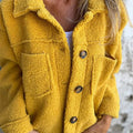 Women's Sherpa Shirt Jacket | Oversized Fit | Cosy Button-Up Shacket
