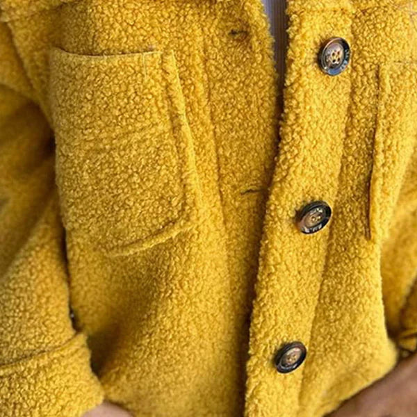Women's Sherpa Shirt Jacket | Oversized Fit | Cosy Button-Up Shacket