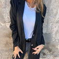 Suede-Style Blazer Jacket | Relaxed Fit | Effortless Elegance