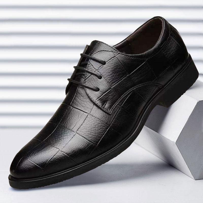 Men's Classic Faux Leather Shoes | Sleek Design, Durable Build | Formal and Business Wear