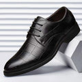 Men's Classic Faux Leather Shoes | Sleek Design, Durable Build | Formal and Business Wear