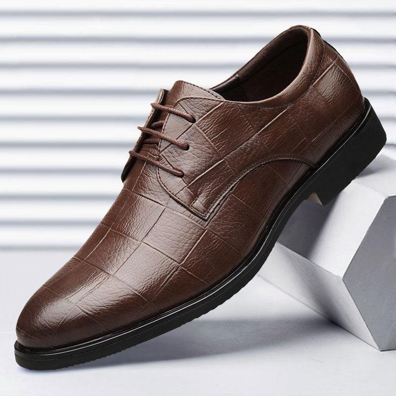 Men's Classic Faux Leather Shoes | Sleek Design, Durable Build | Formal and Business Wear