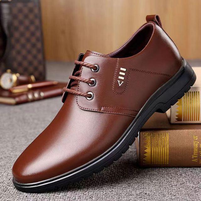 Men's Classic Faux Leather Shoes | Sleek Design, Durable Build | Formal and Business Wear