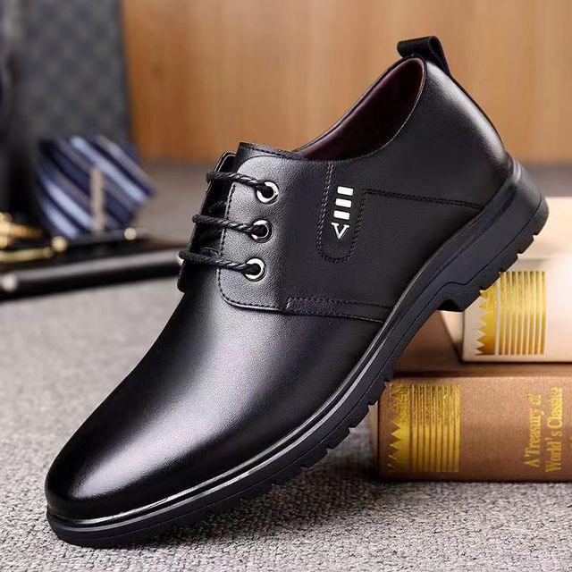 Men's Classic Faux Leather Shoes | Sleek Design, Durable Build | Formal and Business Wear