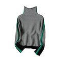 Asymmetrical Colorblock Turtleneck Sweater | Modern Fit | Cozy Knit