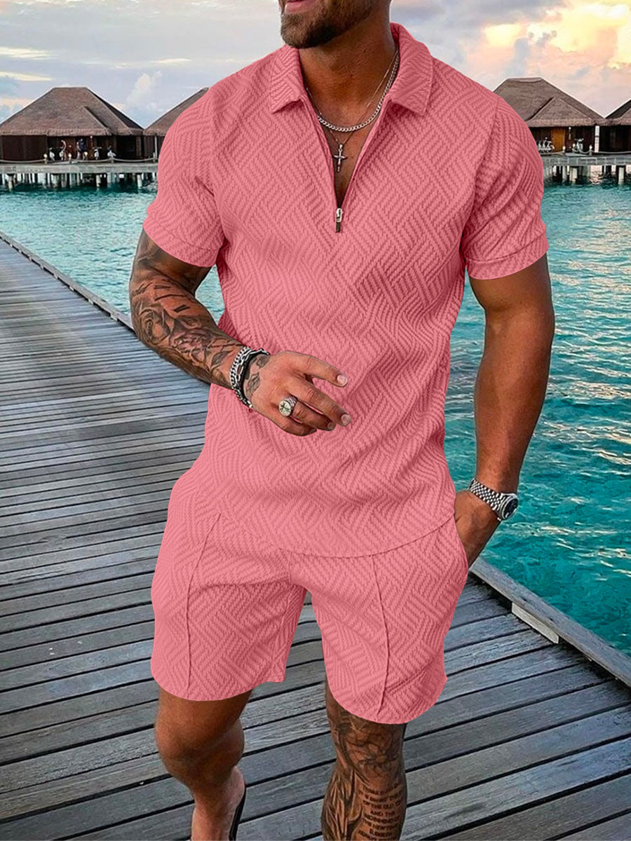 Summer Shirt and Shorts Set | Breathable Cotton Blend | Relaxed Summer Style