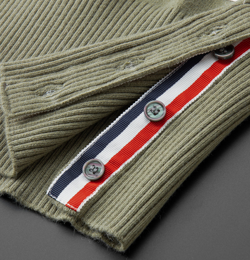 Ribbed Turtleneck Sweater | Striped Detail | Warm and Stylish