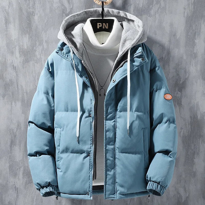 Hooded Puffer Jacket | Warm Insulated Layer | Sporty Design