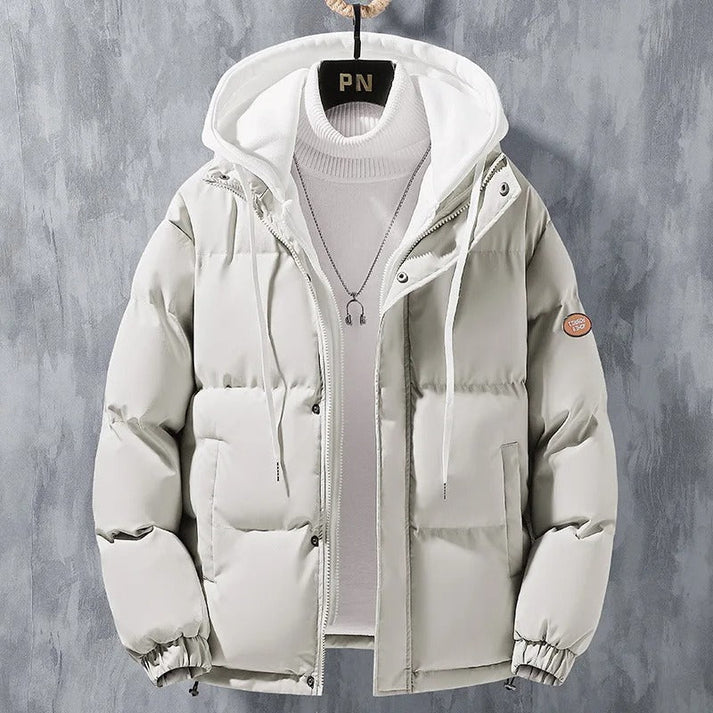 Hooded Puffer Jacket | Warm Insulated Layer | Sporty Design
