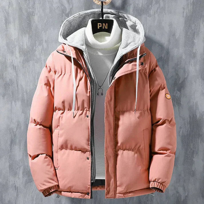 Hooded Puffer Jacket | Warm Insulated Layer | Sporty Design