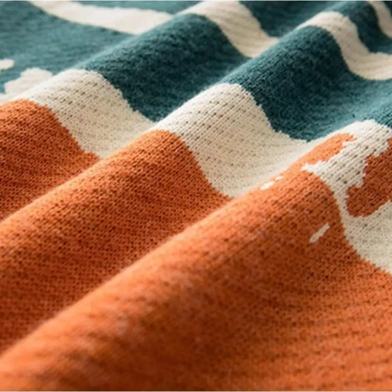 Scenic Knit Sweater | Pastoral Design | Relaxed Fit